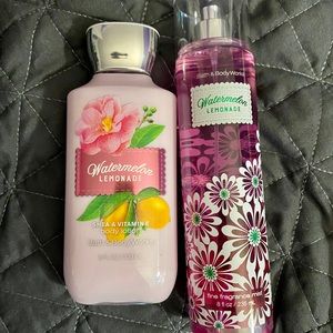 Watermelon Lemonade mist/lotion- Bath & Body Works